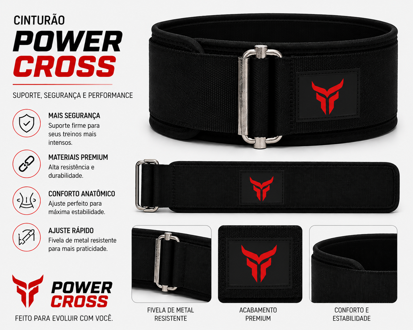 CINTO LOMBAR POWER CROSS