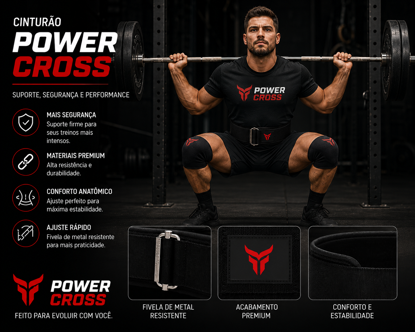 CINTO LOMBAR POWER CROSS
