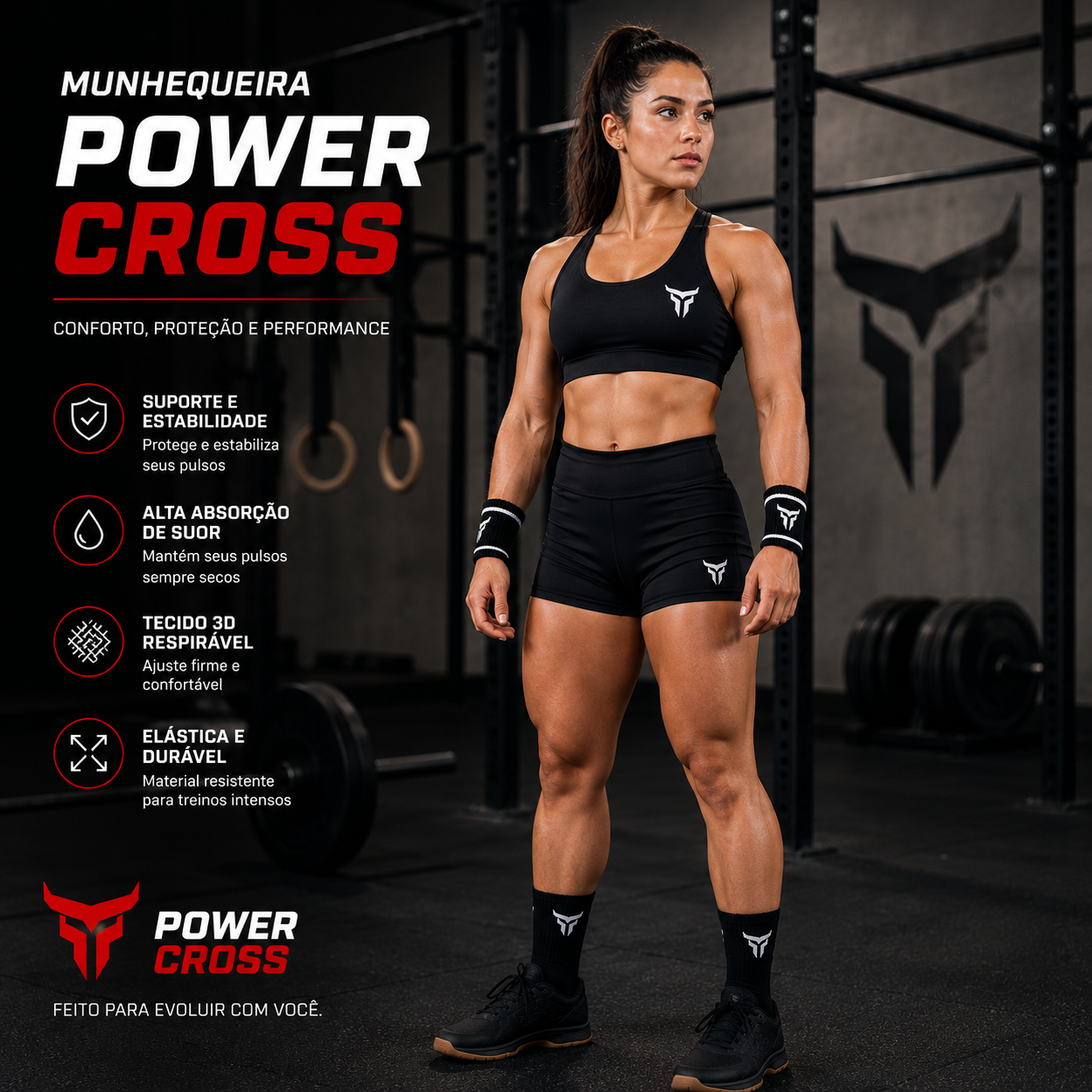 Munhequeira Power Cross