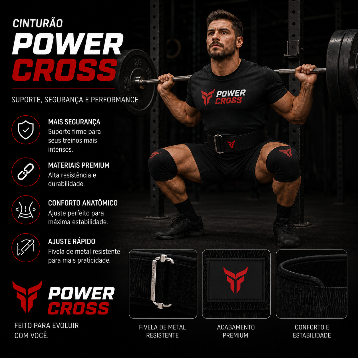 CINTO LOMBAR POWER CROSS